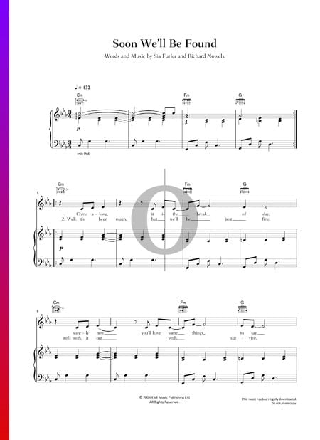Soon We'll Be Found Partitura