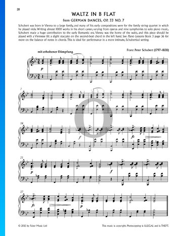 Waltz in B-flat Major, Op. 33, No. 7 Sheet Music