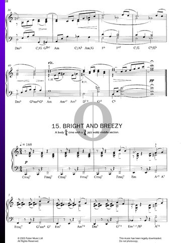 Bright and Breezy Partitura