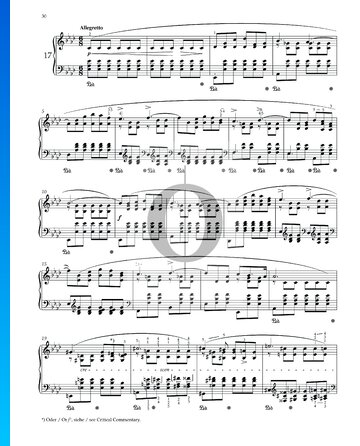 Prélude As-Dur, Op. 28 Nr. 17 Musik-Noten