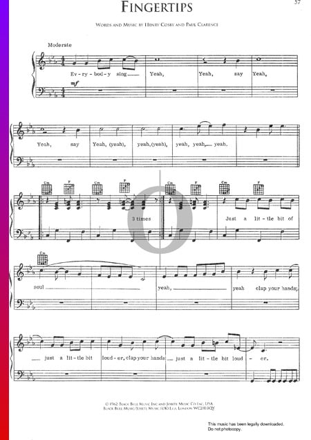 Fingertips Sheet Music