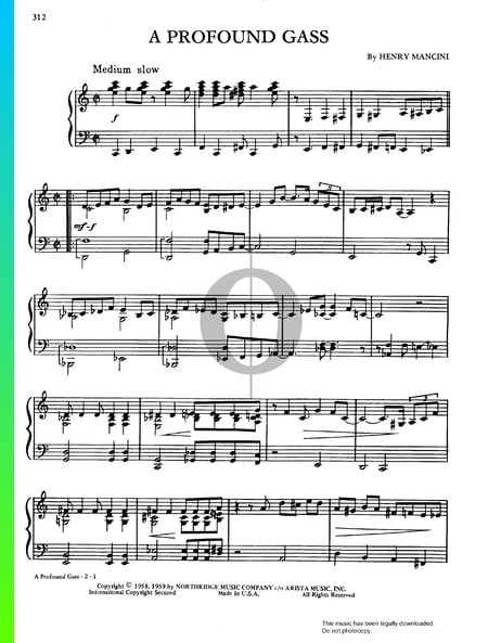 A Profound Gass Partitura