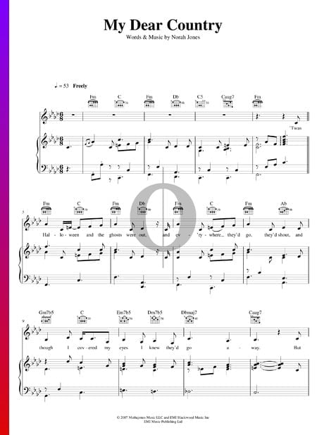My Dear Country Sheet Music