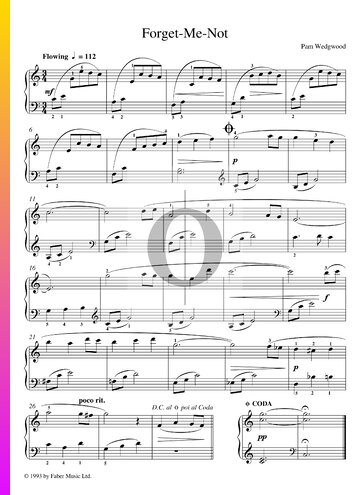 Forget Me Not Sheet Music