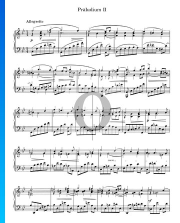 Prelude B-Dur Nr. 2, Op. 16 Musik-Noten