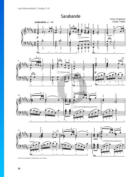 Suite for Pianoforte: 1. Sarabande