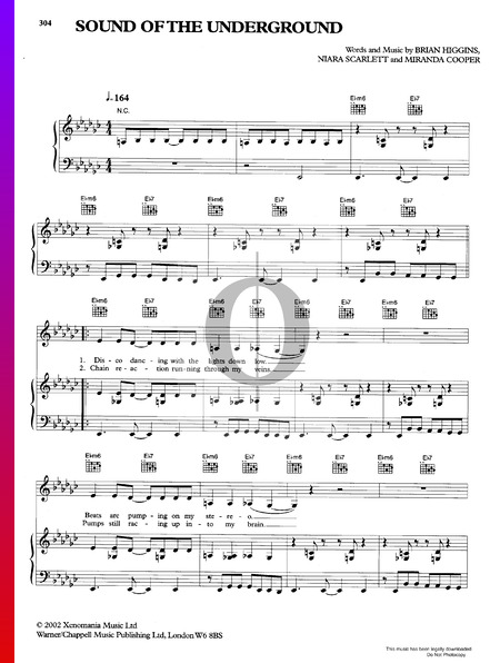 Sound Of The Underground Sheet Music