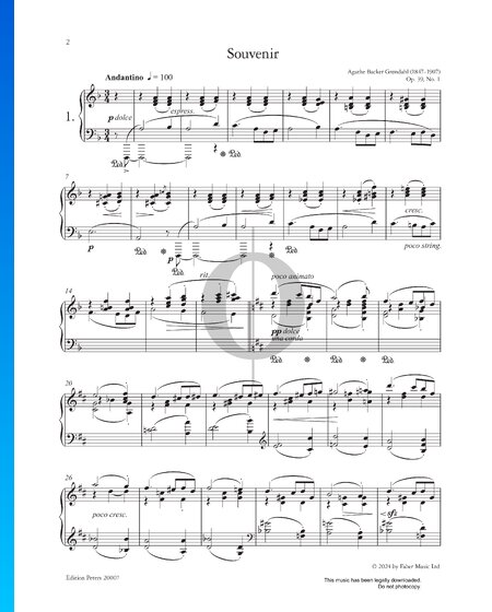 Souvenir, Op. 39 No. 1