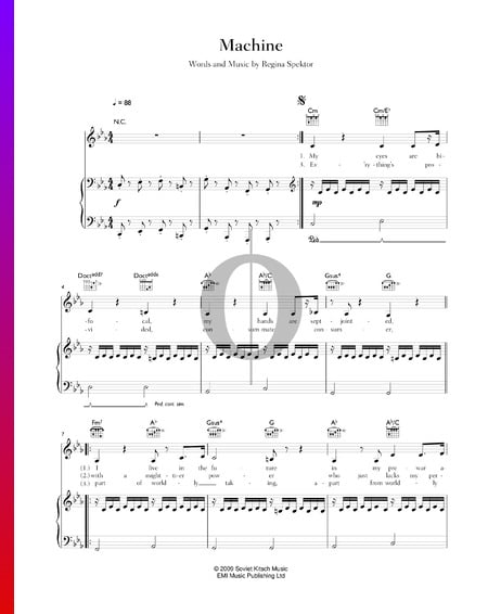 Machine Sheet Music