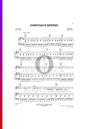 Christian's Inferno bladmuziek