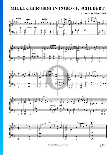 Wiegenlied, D.498 (Mille cherubini in coro) Sheet Music