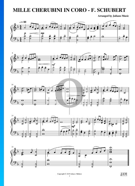 Wiegenlied, D.498 (Mille cherubini in coro) Sheet Music