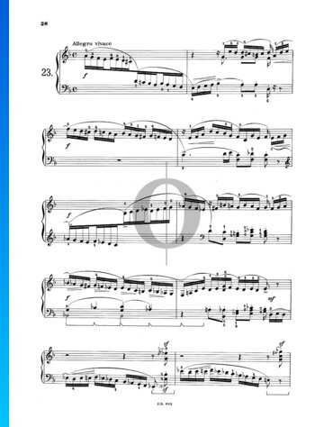Partition 24 Preludes, Op. 37: No. 23 Allegro vivace