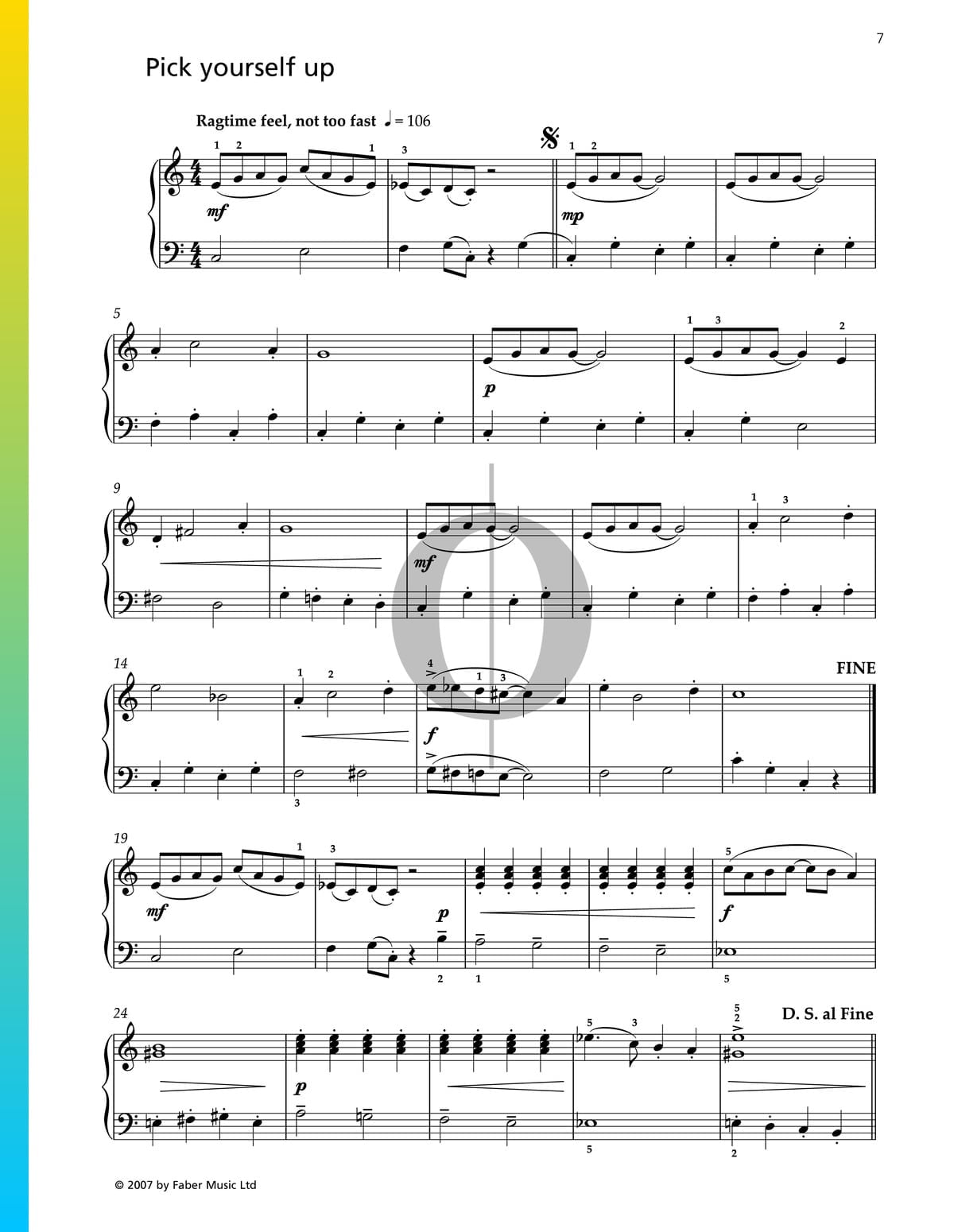 Pick Yourself Up (Pam Wedgwood) Piano Sheet Music - OKTAV