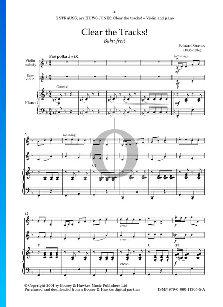 Clear The Track!, Op. 45 Sheet Music