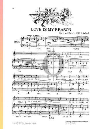 Love Is My Reason Musik-Noten
