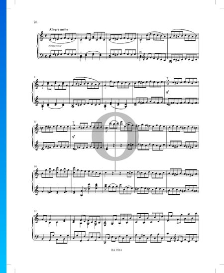 Sonata in C Minor No. 2, Op. 51 P. XII: 39: 2. Allegro molto Sheet Music