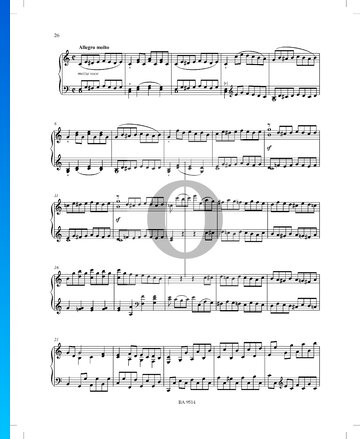Partition Sonate en Do mineur No. 2, Op. 51 P. XII: 39: 2. Allegro molto