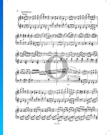 Sonata en do menor n.º 2, Op. 51 P. XII: 39: 3. Rondó Partitura
