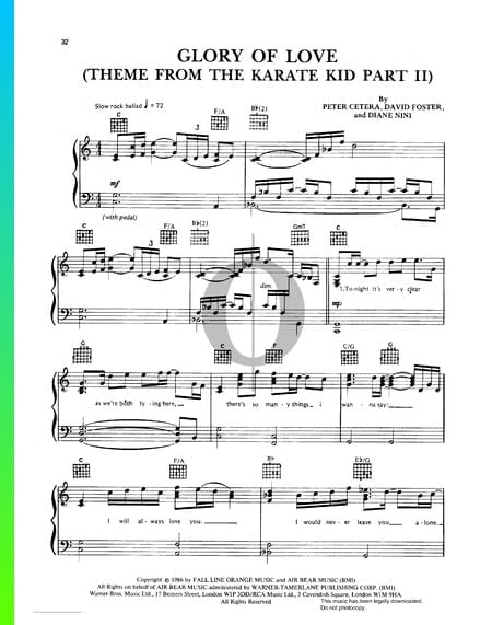 The Glory of Love Musik-Noten