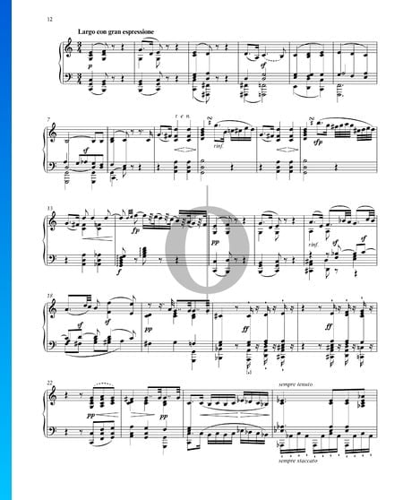 Sonata para piano, Op. 7: 2. Largo con gran espressione