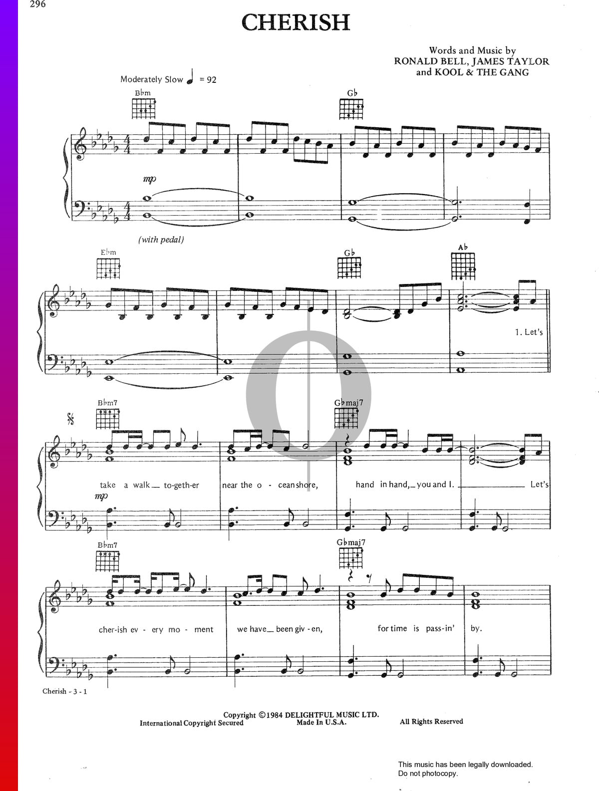 Cherish - show and tell lyrics genius lyrics