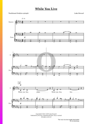 While You Live Sheet Music