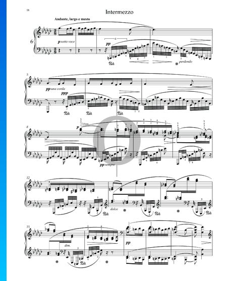 Intermezzo es-Moll, Op. 118 Nr. 6 Musik-Noten