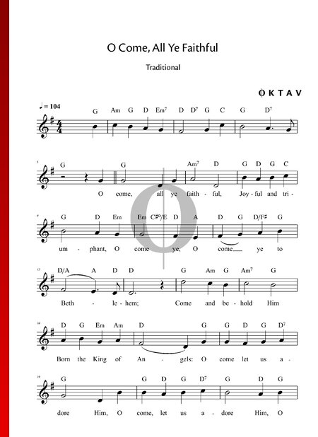 O Come, All Ye Faithful