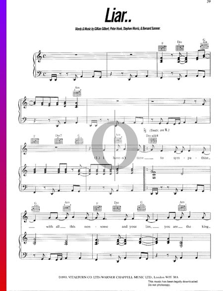 Liar Partitura