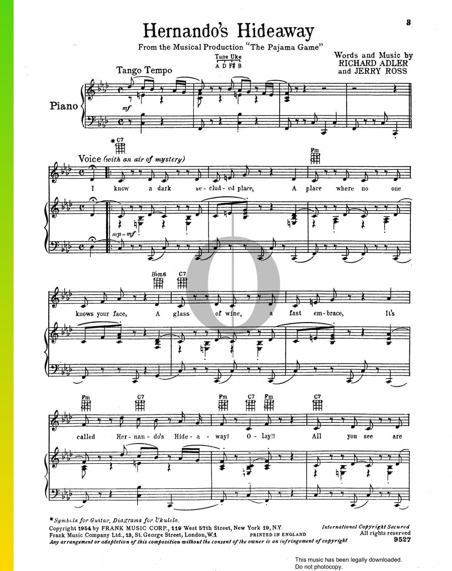 hernando-s-hideaway-sheet-music-piano-voice-guitar-oktav