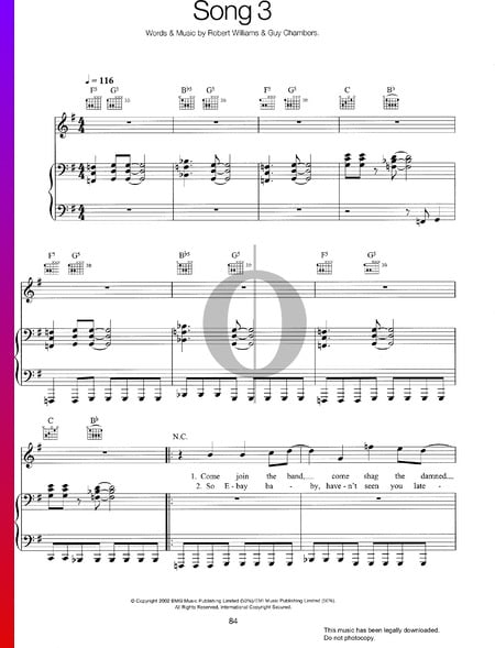 Song 3 Sheet Music