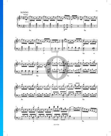 Sonata in E-flat Major No. 1, Op. 51 P. XII: 38: 3. Rondo bladmuziek