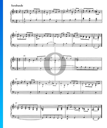 Suite D Minor, HWV 449: 4. Sarabande Sheet Music