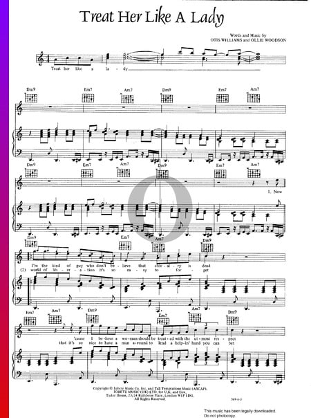 Treat Her Like A Lady Sheet Music