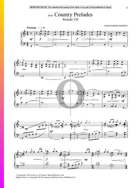 Country Preludes: Prelude No. 7 Sheet Music