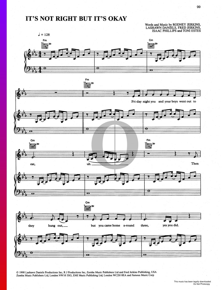 it-s-not-right-but-it-s-okay-sheet-music-piano-guitar-voice-oktav