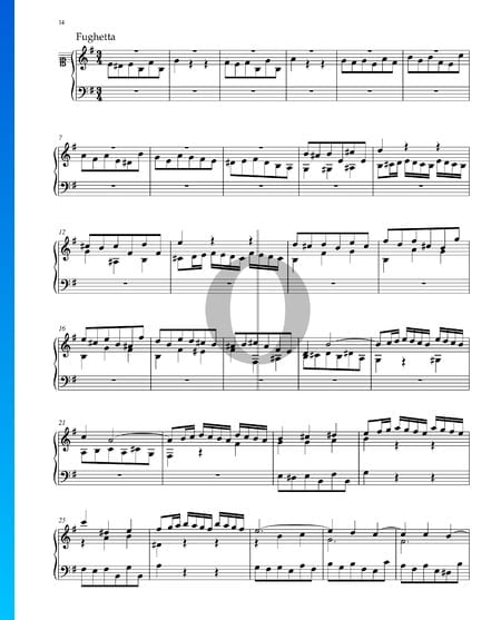 Fughetta in E Minor, BWV 900