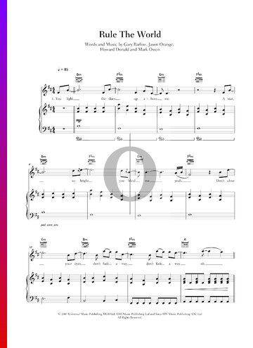 Rule The World Partitura
