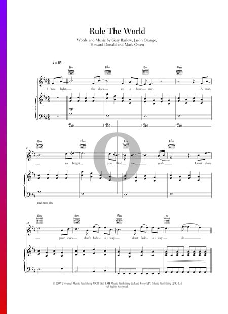 Rule The World Musik-Noten