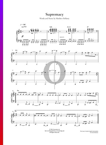 Supremacy Sheet Music