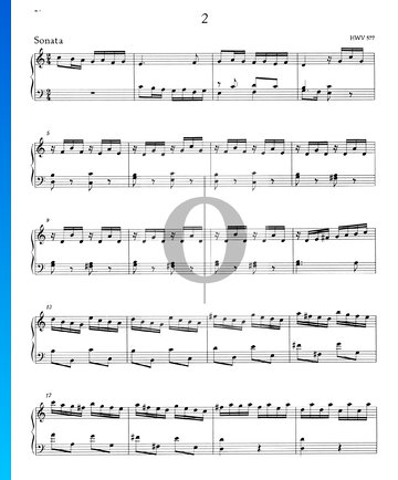 Sonata C Major, HWV 577 Spartito