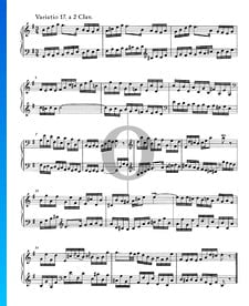 Variaciones Goldberg, BWV 988: Variación 17. a 2 claves