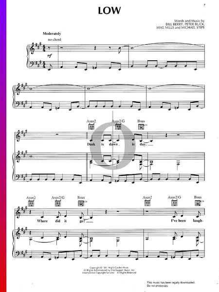 Low Sheet Music