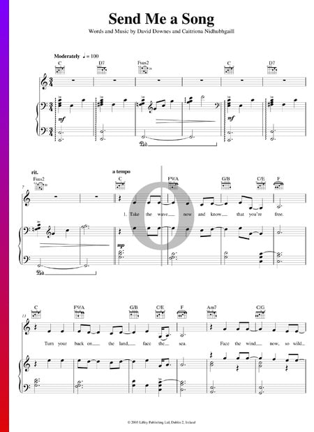 Send Me A Song Sheet Music