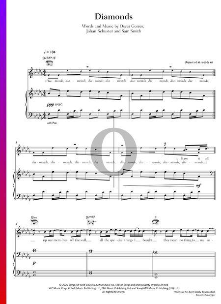 Diamonds Sheet Music