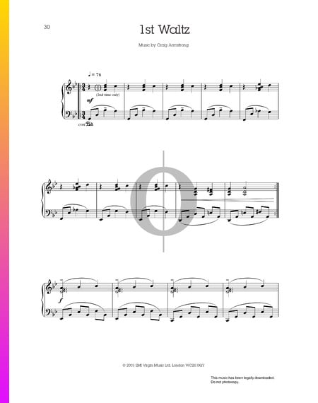 1st Waltz Musik-Noten