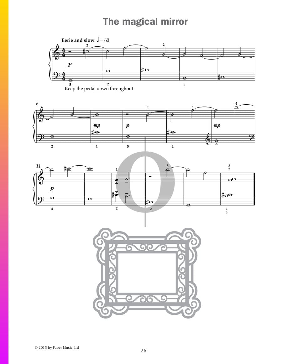 The magical mirror (Paul Harris) Piano Sheet Music OKTAV