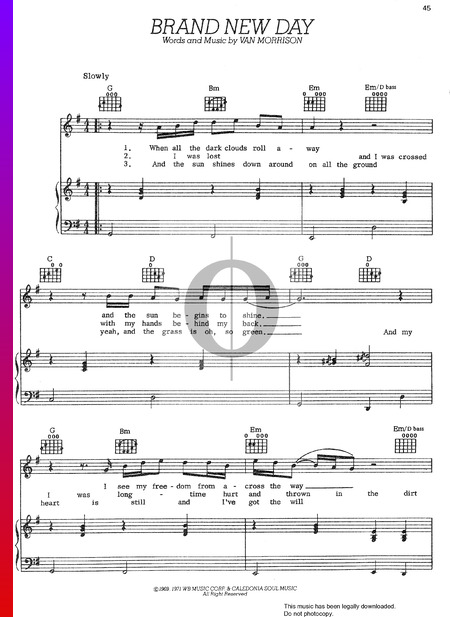 Brand New Day Musik-Noten