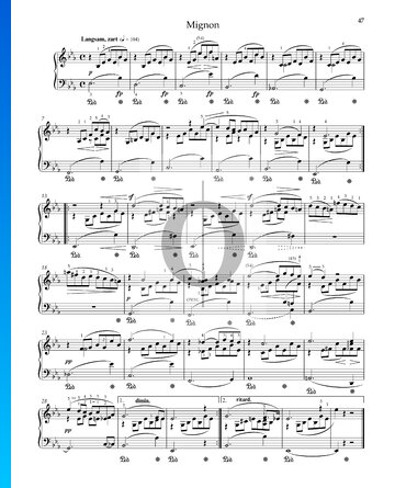 Mignon, Op. 68. n.º 35 Partitura